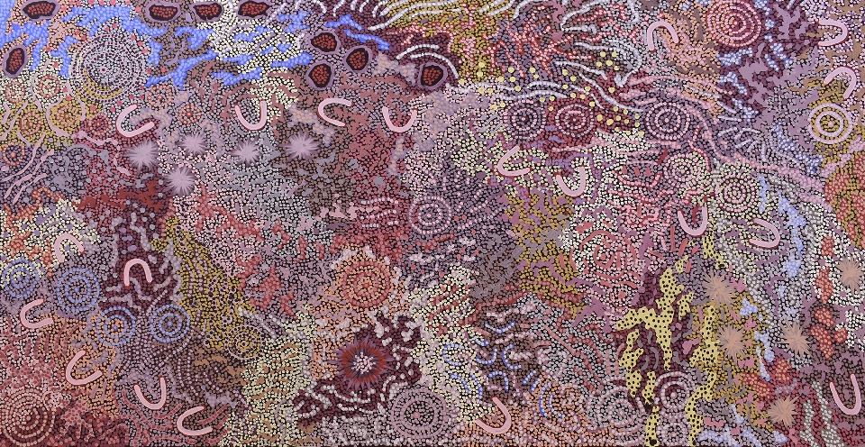 Grandmother's Country - GPNU2529 by Gabriella Possum Nungurrayi