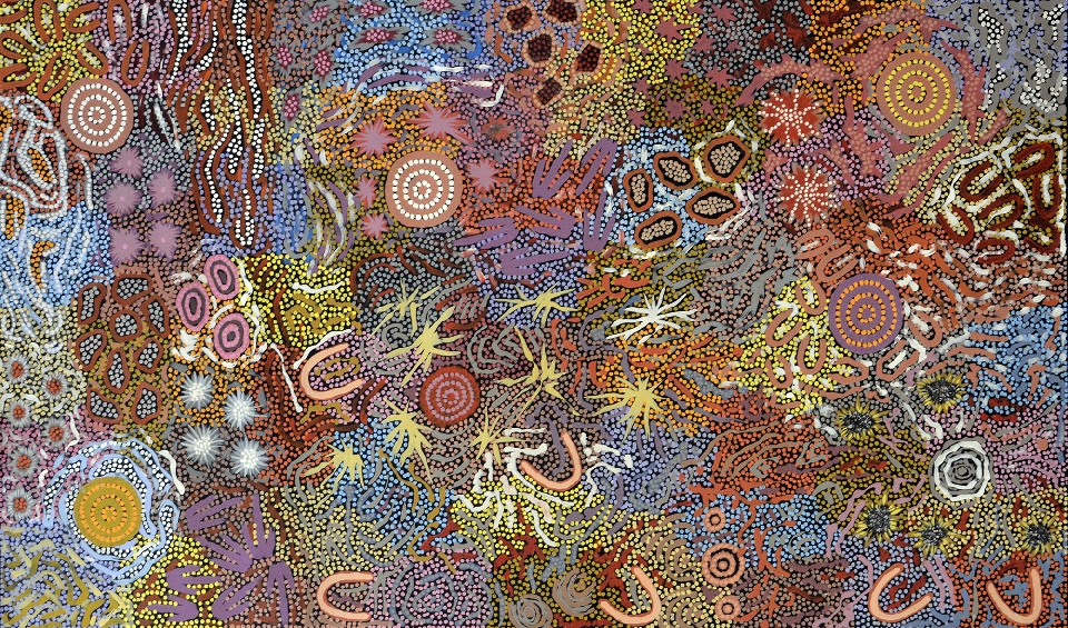 Grandmother's Country - MGPU18542 by Gabriella and Michelle Possum Nungurrayi