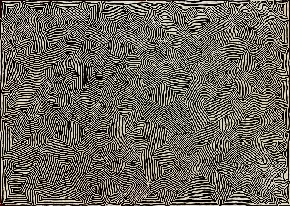 Tingari - GHTS0001 by George Hairbrush Tjungurrayi