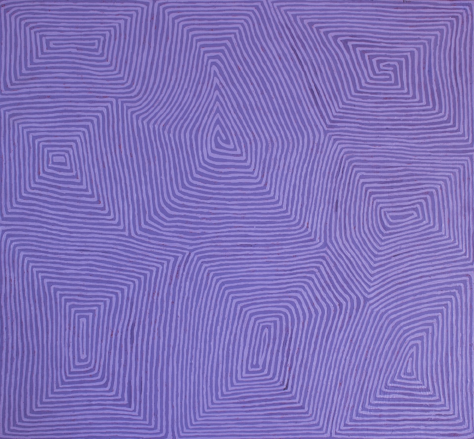 Tingari - GHTHF2310 by George Hairbrush Tjungurrayi