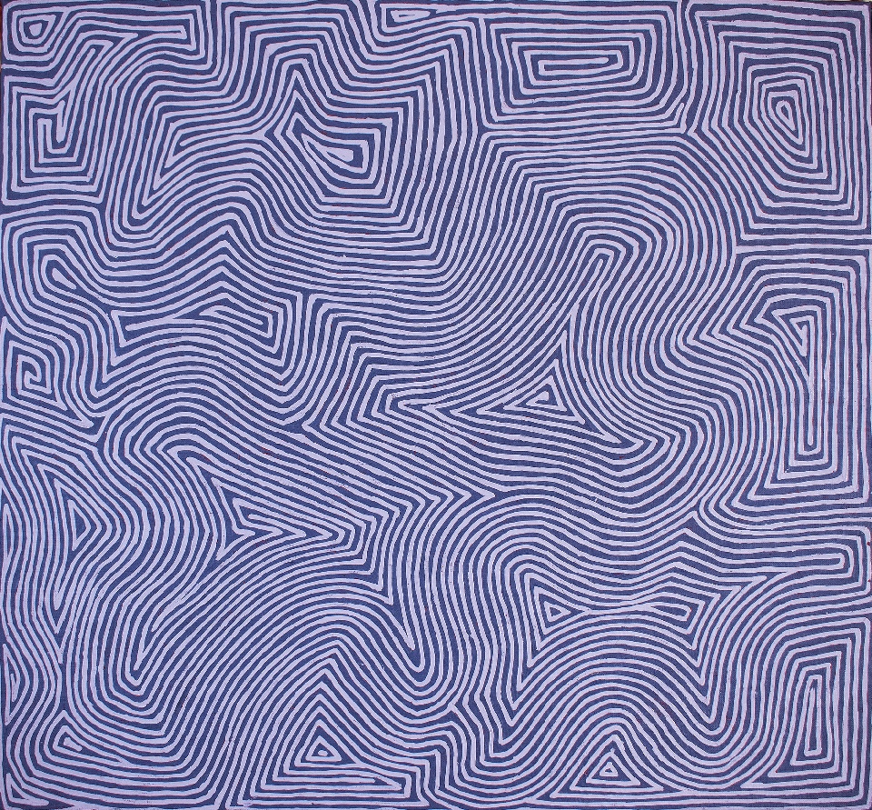 Tingari - GHTHF2311 by George Hairbrush Tjungurrayi