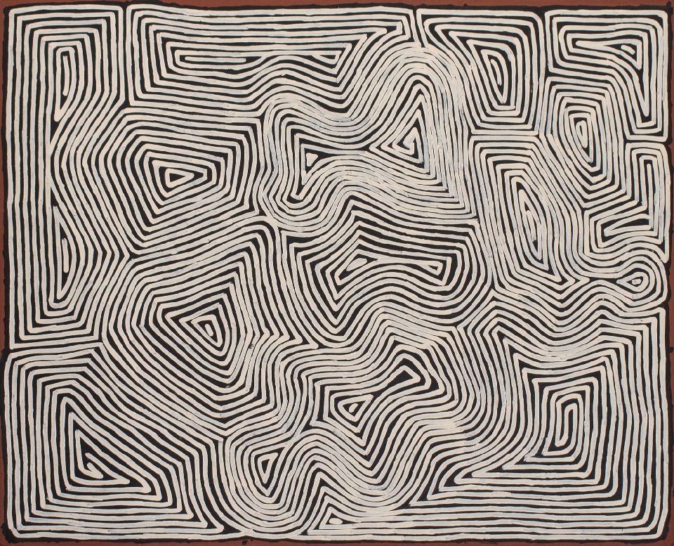 Tingari - GHTG0023 by George Hairbrush Tjungurrayi