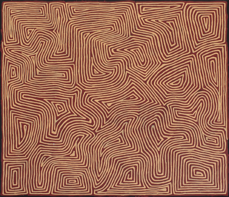 Wilkinkarra - GHTFD24/0221 by George Hairbrush Tjungurrayi