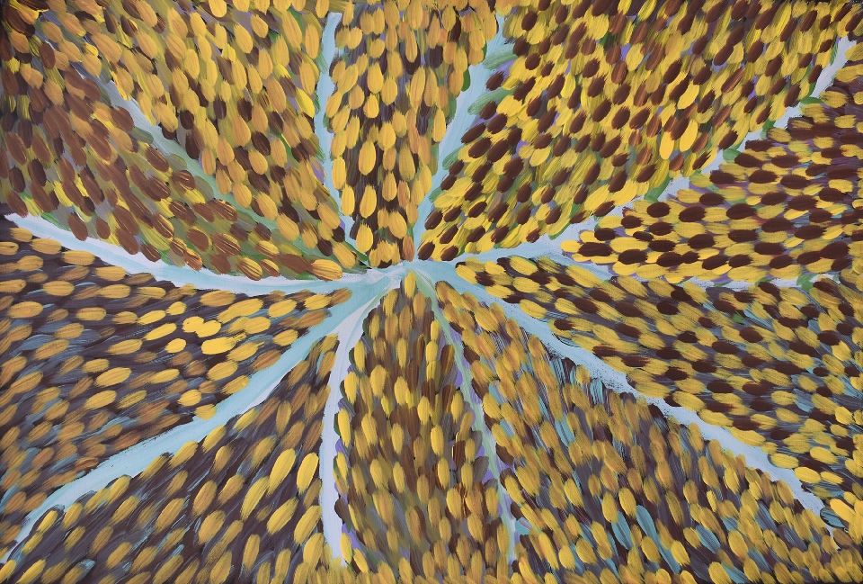 Bush Medicine Dreaming - GPEES808 by Gloria Petyarre