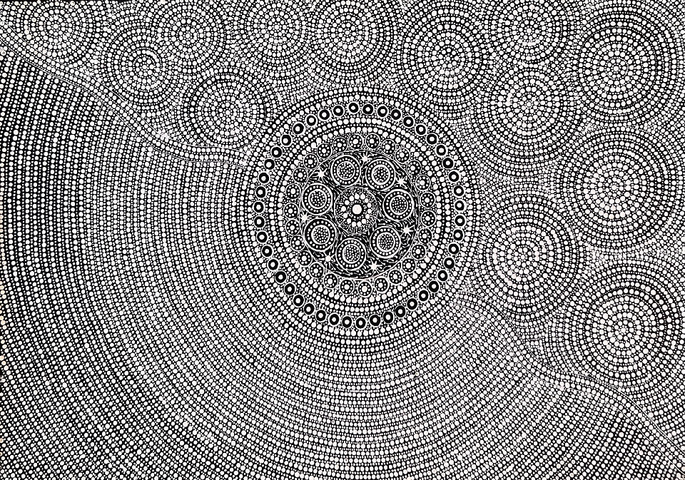 Pikilyi Jukurrpa (Vaughan Springs Dreaming) - GNBWU6849/22 by Grace Napangardi Butcher