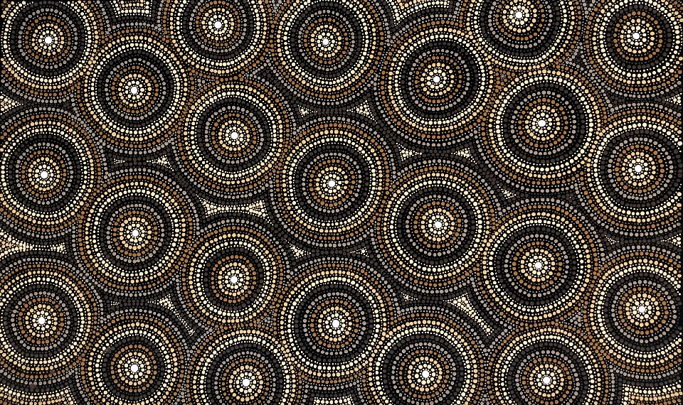 Ngapa Jukurrpa (Water Dreaming) - GWMWU3803/21 by Gwendolyn Nangala Martin