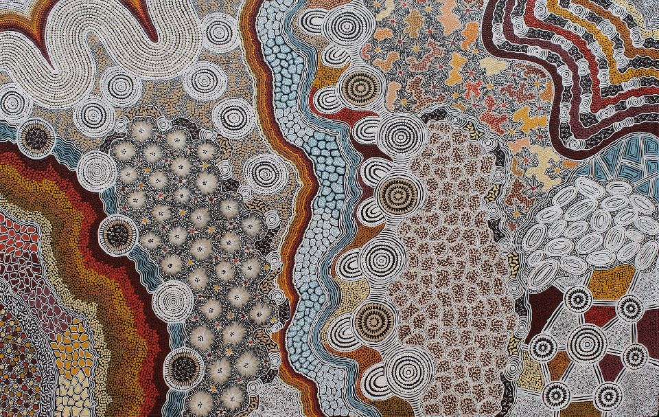 Budgerigar Dreaming - GTUAR202501 by Gwenda Turner Nungurrayi