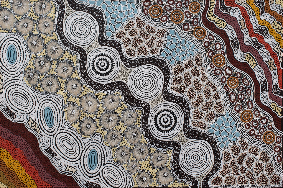 Budgerigar Dreaming - GTUAR202503 by Gwenda Turner Nungurrayi