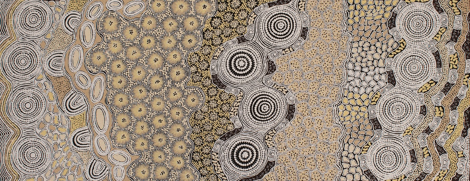 Budgerigar Dreaming - GTUAR2518 by Gwenda Turner Nungurrayi