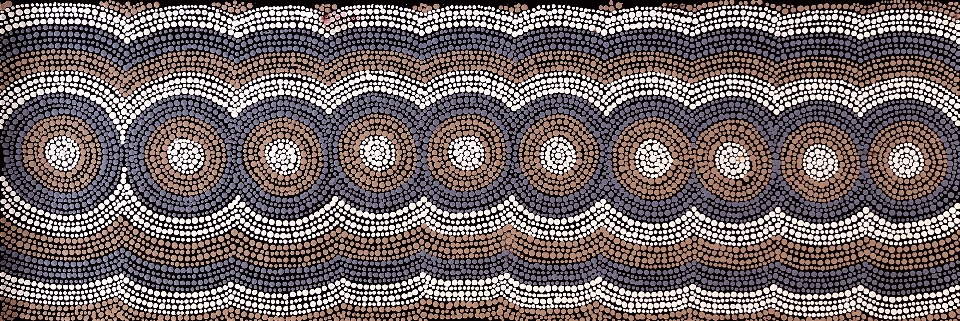 Yarungkanyi Jukurrpa (Mt Doreen Dreaming) - HNMWU1498/21ny by Hazel Nungarrayi Morris
