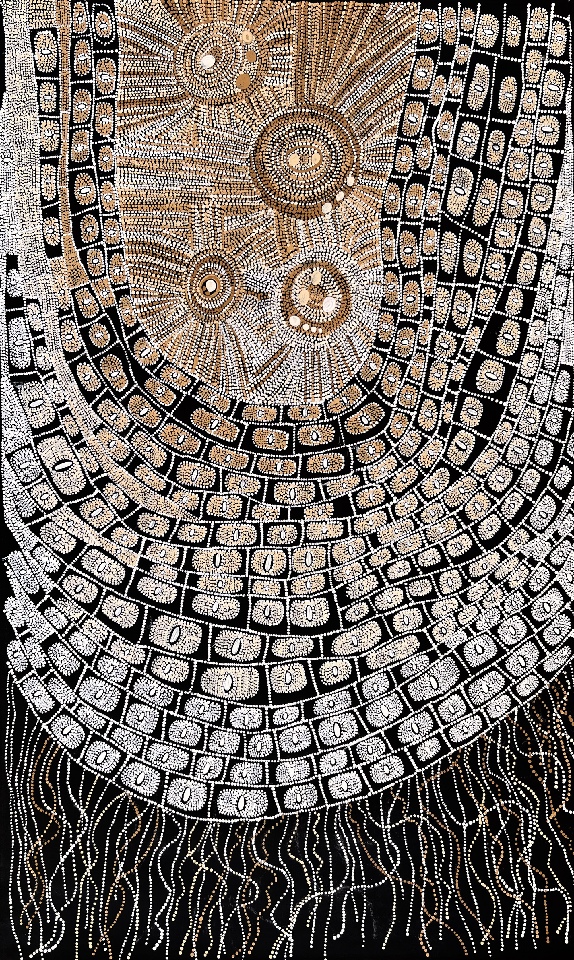 Yerrgi (Weaving - Fish Net and Sun Mat) - HMWG0018 by Heath Minjin Wilson
