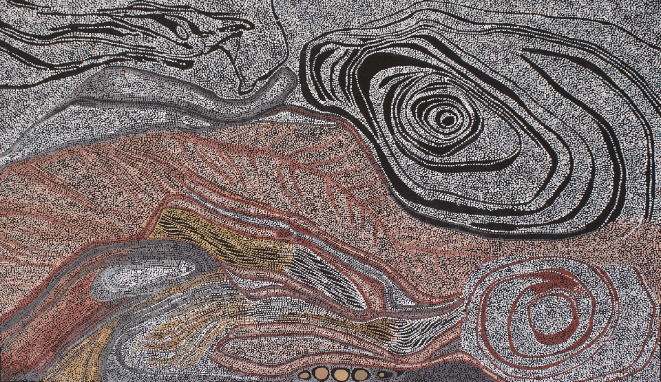 Paperbark - HMCG0351 by Helen McCarthy Tyalmuty