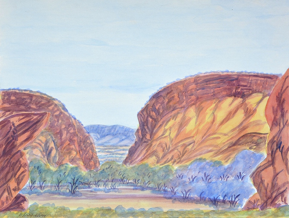 Jessie Gap, Eastern McDonnells - HWIG0008 by Hilary Wirri Japaltjarri