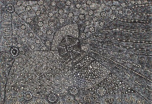 Lukarrara Jukurrpa (Desert Fringe-rush Seed Dreaming) - HNRWU182/25