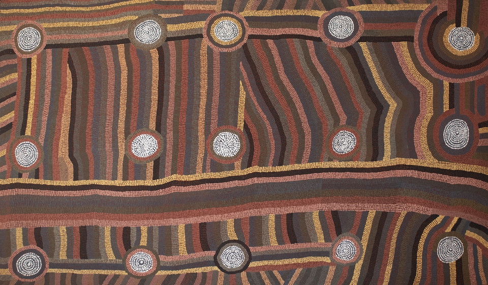 Karnka Tjukurrpa (Crow Dreaming) - JKTHJ840792 by Jack Kunti Kunti Tjampitjinpa