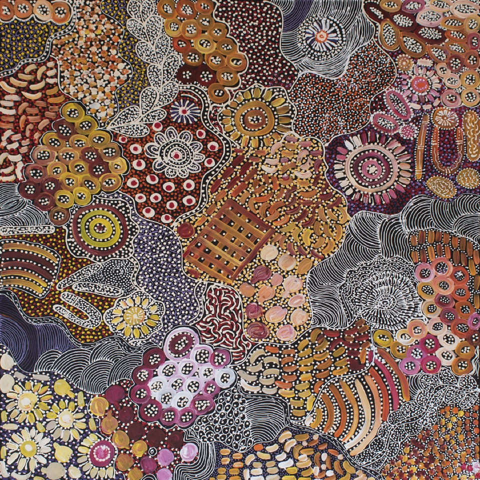 My Country - Awelye - JGKJ0018 by Janet Golder Kngwarreye