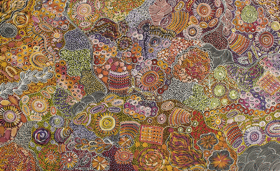 My Country - JGKAR2221 by Janet Golder Kngwarreye