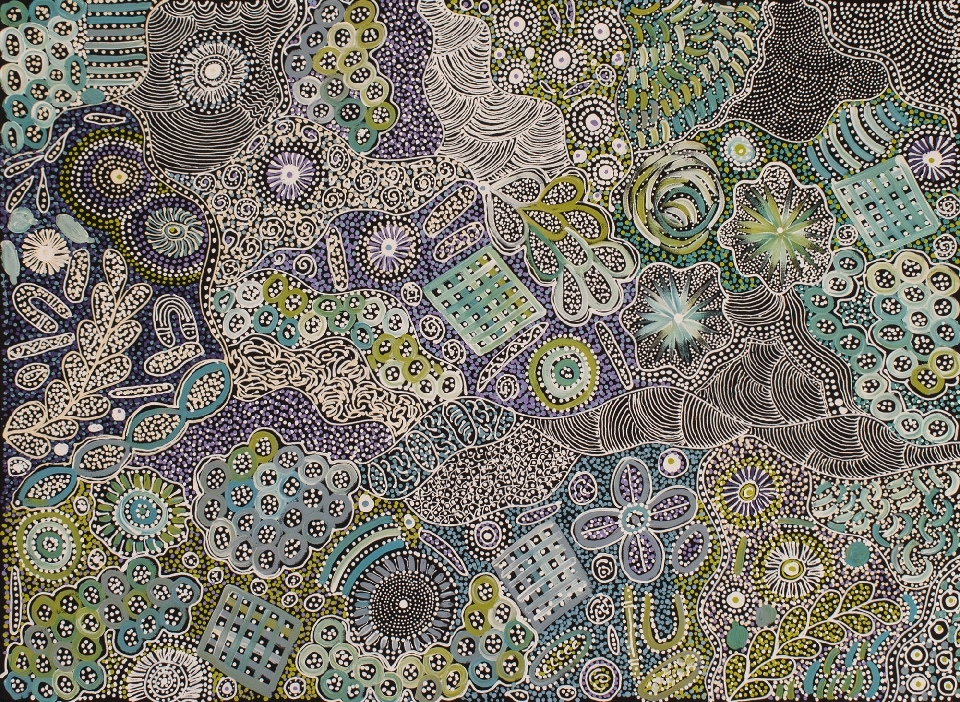 My Country - JGKAR2314 by Janet Golder Kngwarreye