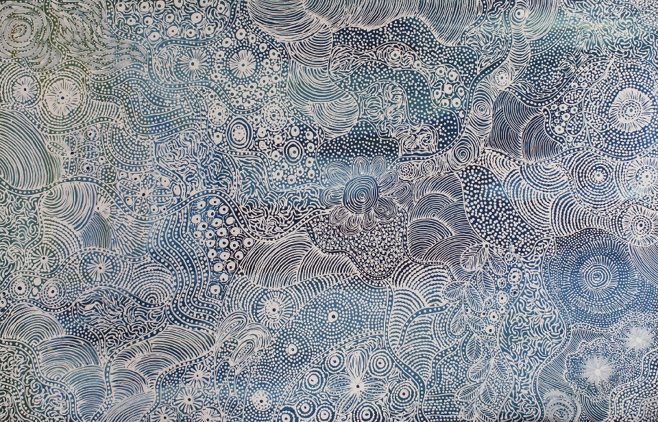 Yam Dreaming - JGKJ6124 by Janet Golder Kngwarreye