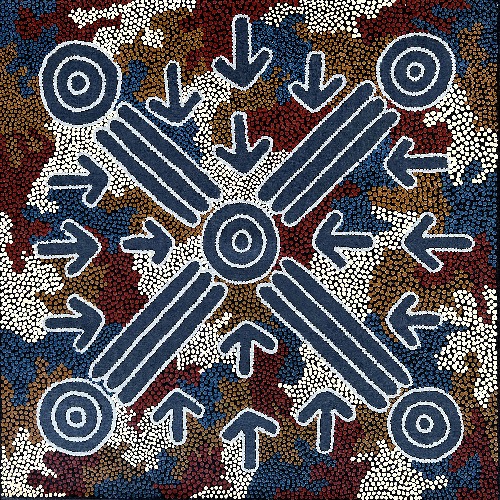 Ngapa Jukurrpa (Water Dreaming) - Mikanji - JNGWU515/22ny