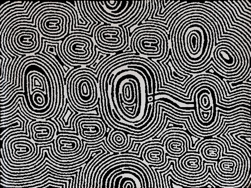 Janganpa Jukurrpa (Brush-tail Possum Dreaming)- Mawurrji - JWIWU3797/25
