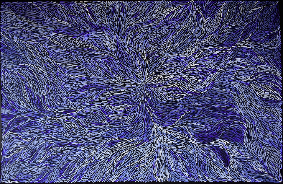 Bush Yam Leaves - JPERS0007 by Jeannie Petyarre