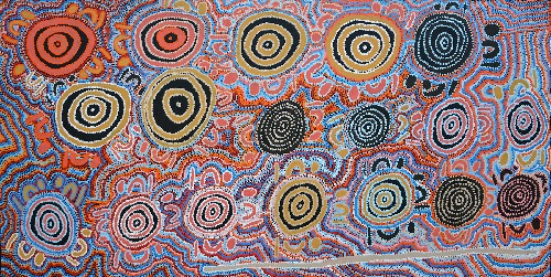 Mina Mina Jukurrpa (Mina Mina Dreaming) - Ngalyipi - JNLWU1068/17ny