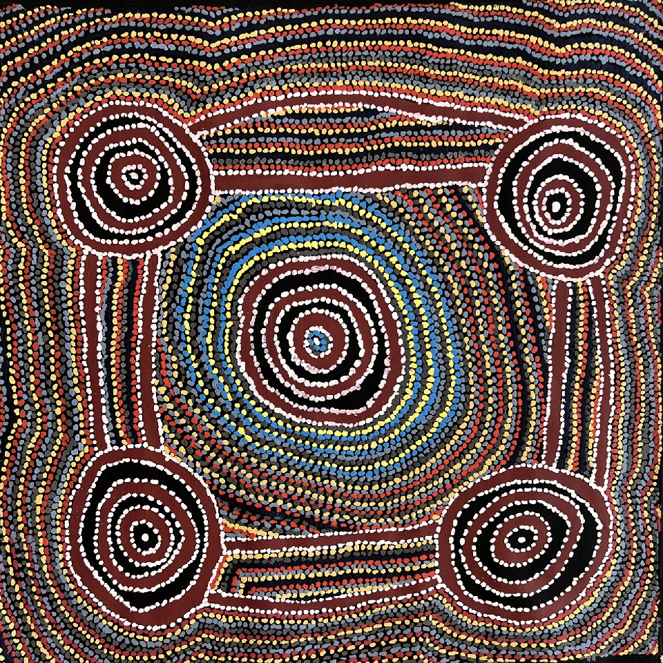 Mina Mina Jukurrpa (Mina Mina Dreaming) - JNLWU954/21ny by Jeanie Napangardi Lewis