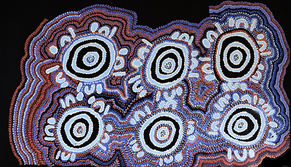 Mina Mina Jukurrpa (Mina Mina Dreaming) - JNLWU563/21ny by Jeanie Napangardi Lewis