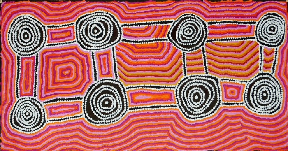 Mina Mina Jukurrpa - JNLWU529/09ny by Jeanie Napangardi Lewis