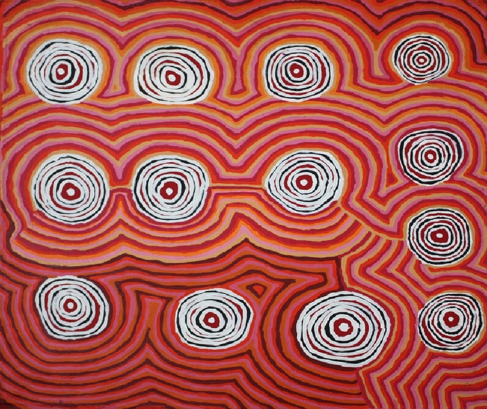 Mina Mina Jukurrpa - JNLWU1048/11ny by Jeanie Napangardi Lewis