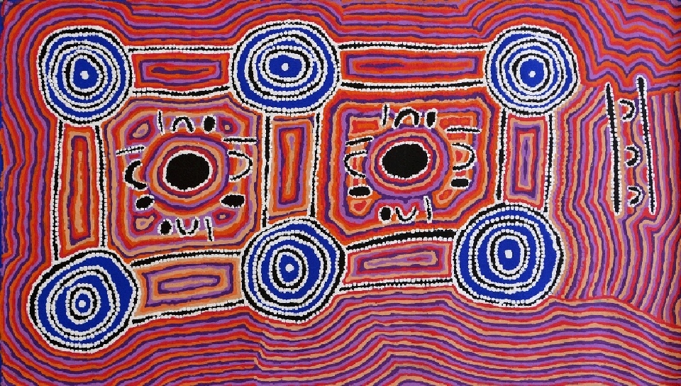 Mina Mina Jukurrpa (Mina Mina Dreaming) - JNLWU291/10ny by Jeanie Napangardi Lewis