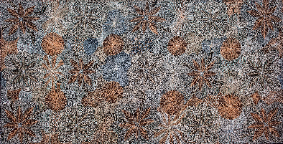 Ntyenyengkwarl Dreaming - Red-Bud Mallee Honey - JEPG0005 by Jessie Petyarre Hunter