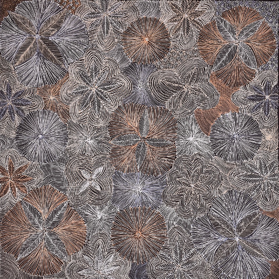 Ntyenyengkwarl Dreaming - Red-Bud Mallee Honey - JEPG0006 by Jessie Petyarre Hunter