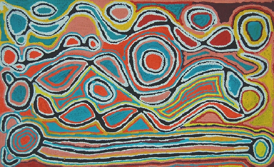 Mina Mina Jukurrpa - JUDWU104/12 by Judy Napangardi Watson