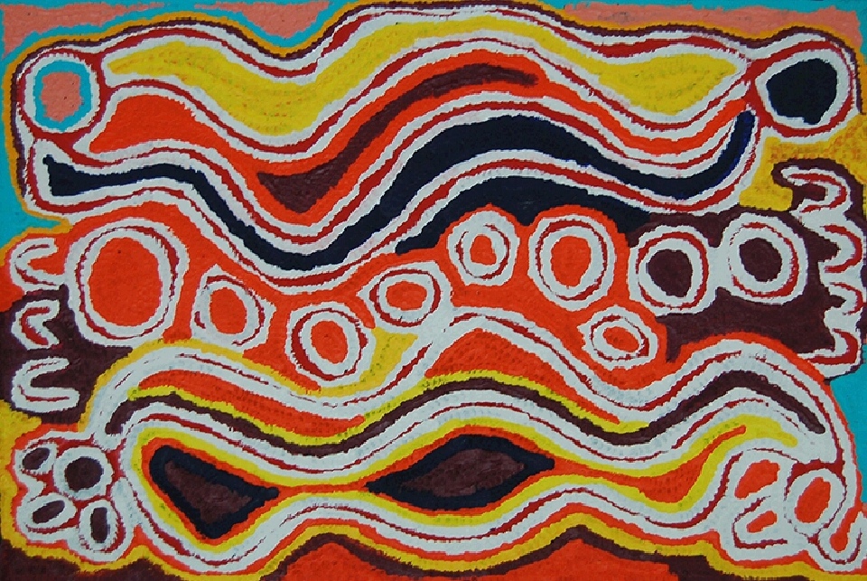 Mina Mina Jukurrpa - JUDWU101/12 by Judy Napangardi Watson