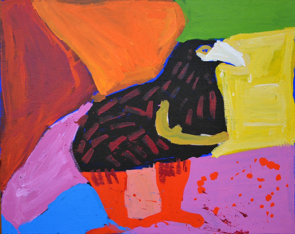 Jurlpu Kuja Kalu Nyinami Yurntumu-wana (Birds That Live Around Yuendumu) - KNBWU5366/17 by Karen Napaljarri Barnes