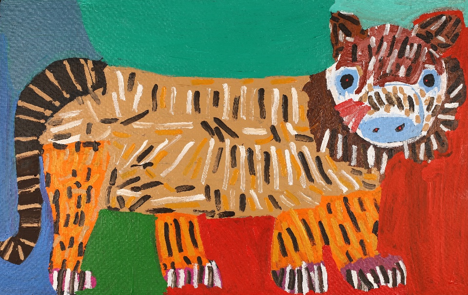Karen's Favourite Animals (Tiger) - KNBWU3274/23 by Karen Napaljarri Barnes