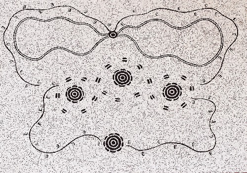 Pamapardu Jukurrpa (Flying Ant Dreaming) - Warntungurru - KNRWU2932/26