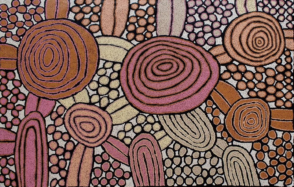 Tjintjintjin - My Mother's Country - KTMAR202459 by Katherine Nakamarra Marshall