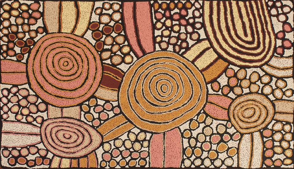 Tjin Tjin Tjin (My Mother's Country) - KTMAR2517 by Katherine Nakamarra Marshall