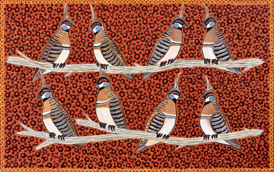 Spinifex Pigeons - KBZG0560 by Kathleen Buzzacott