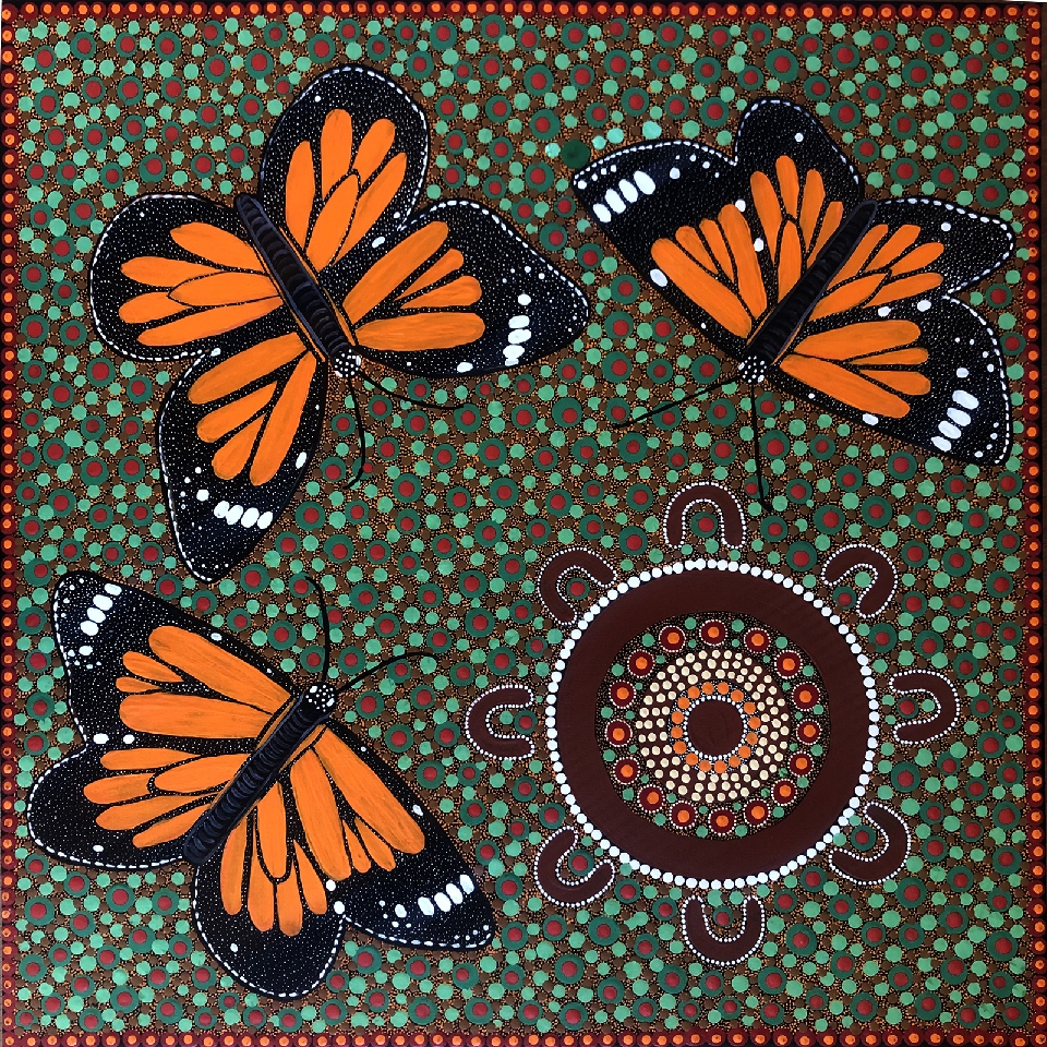 Children Catching Butterflies in Springtime - KBZG0598 by Kathleen Buzzacott