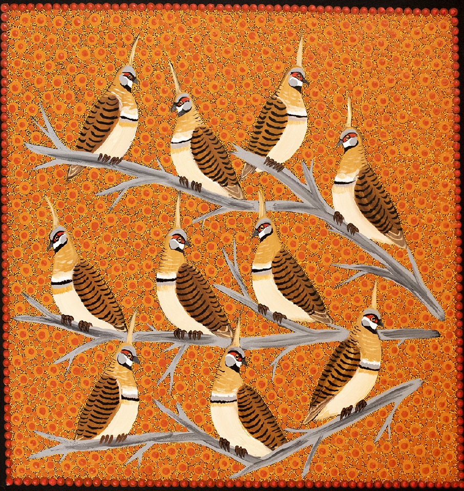 Spinifex Pigeons - KBZG0671 by Kathleen Buzzacott