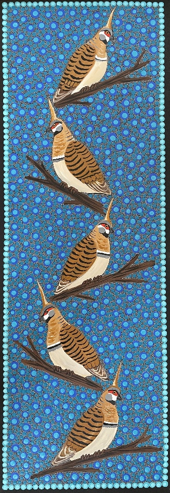 Spinifex Pigeons - KBZG0672 by Kathleen Buzzacott