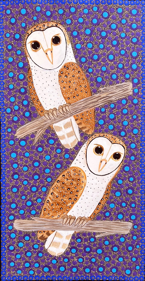 Barn Owls -  KBZG0733 by Kathleen Buzzacott