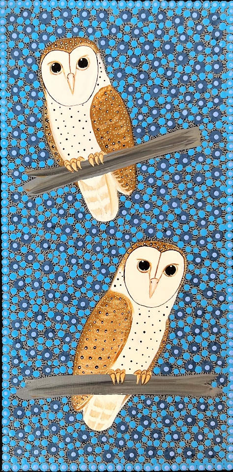 Barn Owls - KBZG0815 by Kathleen Buzzacott