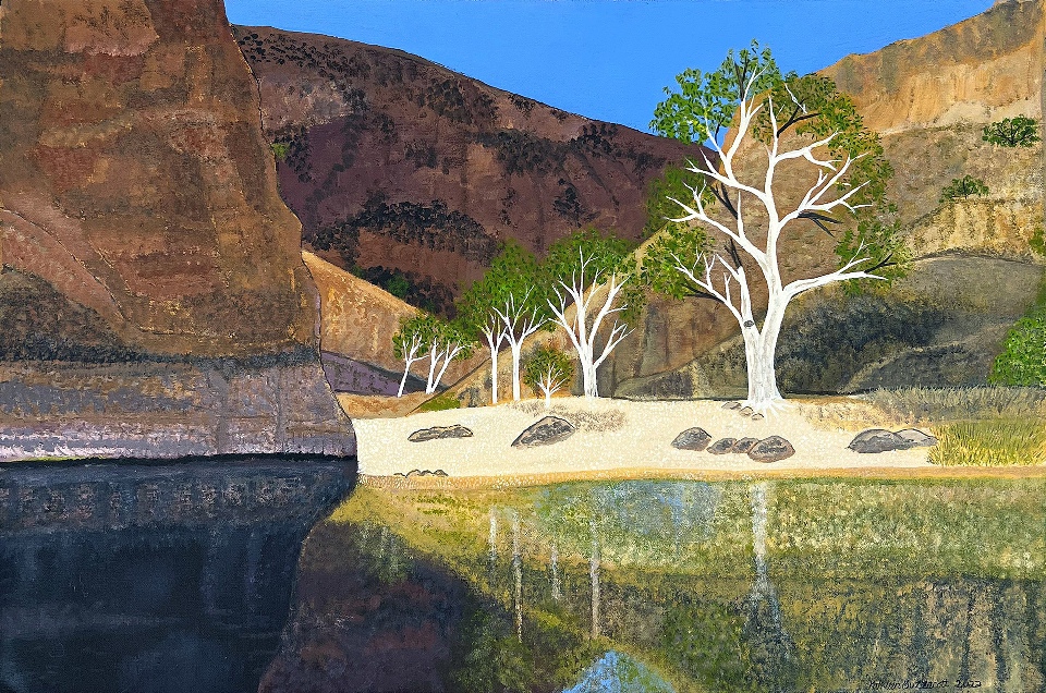 Ormiston Gorge, West MacDonnell Ranges - KBZG0840 by Kathleen Buzzacott