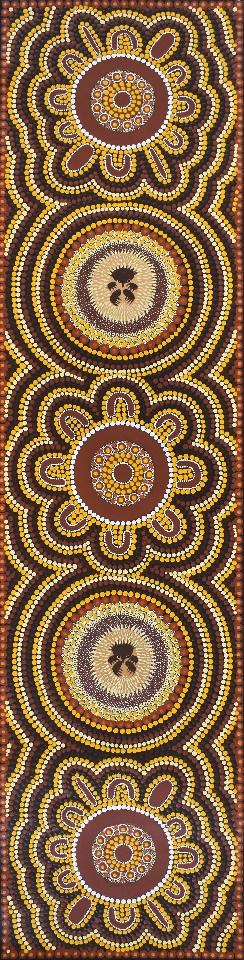Families Hunting Echidna - KBZG0903 by Kathleen Buzzacott