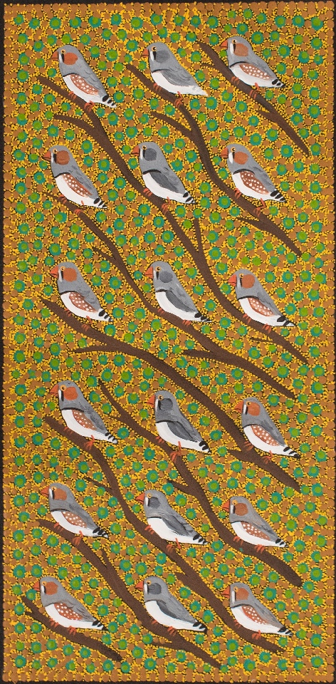 Zebra Finches - KBZG1067 by Kathleen Buzzacott